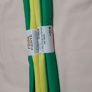 Fabric Pieces. 2 Sets. Yellow/Green